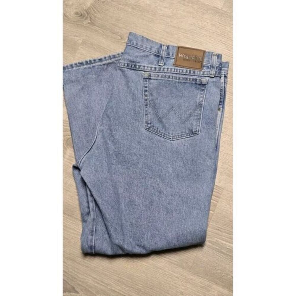 Wrangler‎ Rugged Wear Blue Denim Jeans  Tag Size 42x30 Measured 41x29